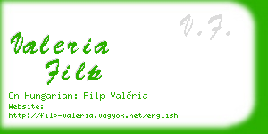valeria filp business card